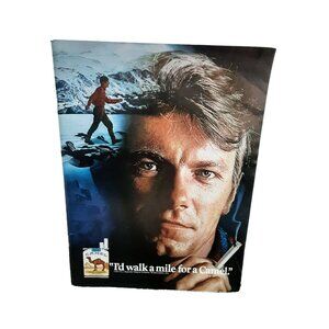 1971 Camel Cigarettes Man I'd Walk A Mile Original Print Ad vintage